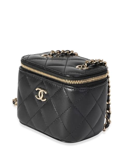 chanel mini diamond-quilted vanity bag|chanel mini shoulder bag.